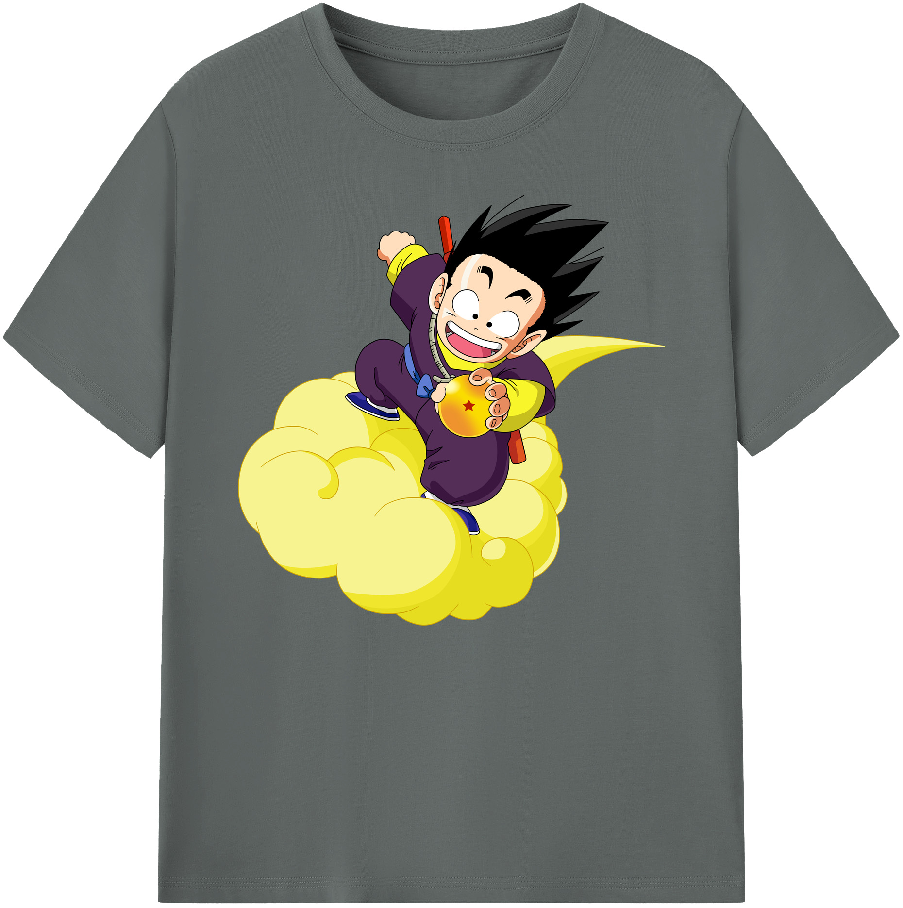 （画像用） ドラゴンボール 孫悟空（そん ごくう）Son Goku カカロット DRAGON BALL Kakarotto 綿100％ メンズ半袖Tシャツ｜肌触りやわらか＆通気性